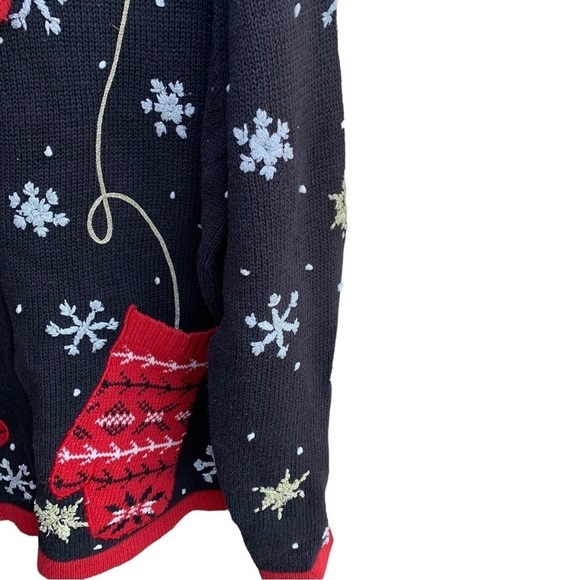 Basic Editions Holiday Christmas Sweater Womens Size XL - Picture 4 of 6